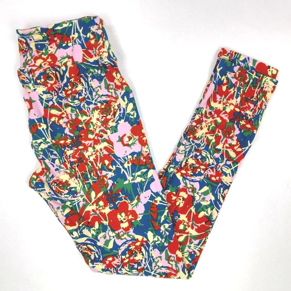 LuLaRoe Pants - LuLaRoe New OS Floral Leggings Womens One Size